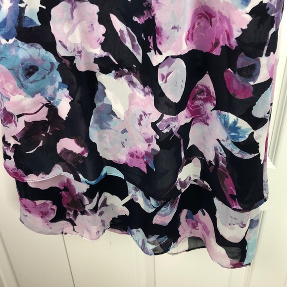 Jessica Simpson Multi Floral Chiffon Dress - Picture 6 of 8